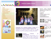 Tablet Screenshot of ciudadygenero.org
